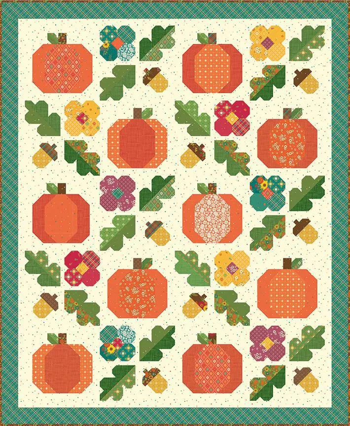 “Under the Oaks” Riley Blake Autumn Afternoon Kit 64″x77.75″