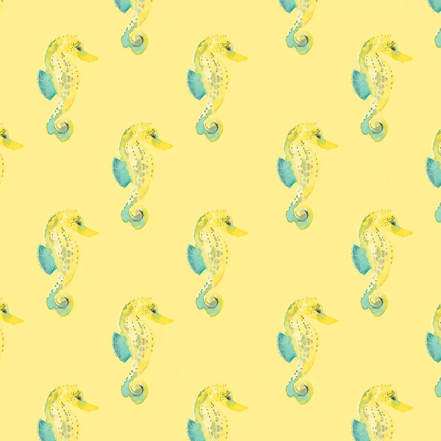 Under the Sea | Seahorses - Sunbeam by Wee Blue Bell for Lewis & Irene | WB060