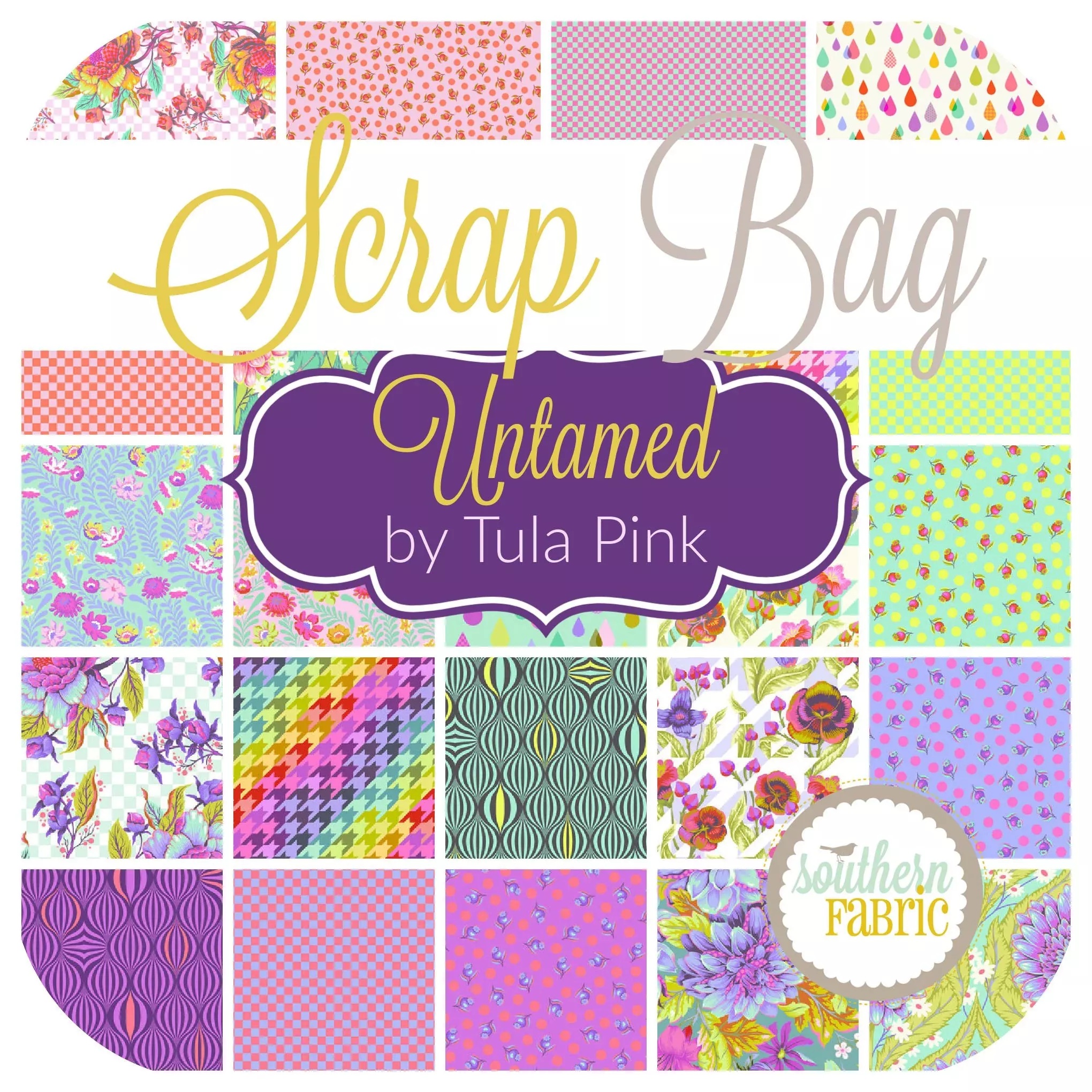 Untamed - Scrap Bag (approx 2 yards) by Tula Pink for Free Spirit