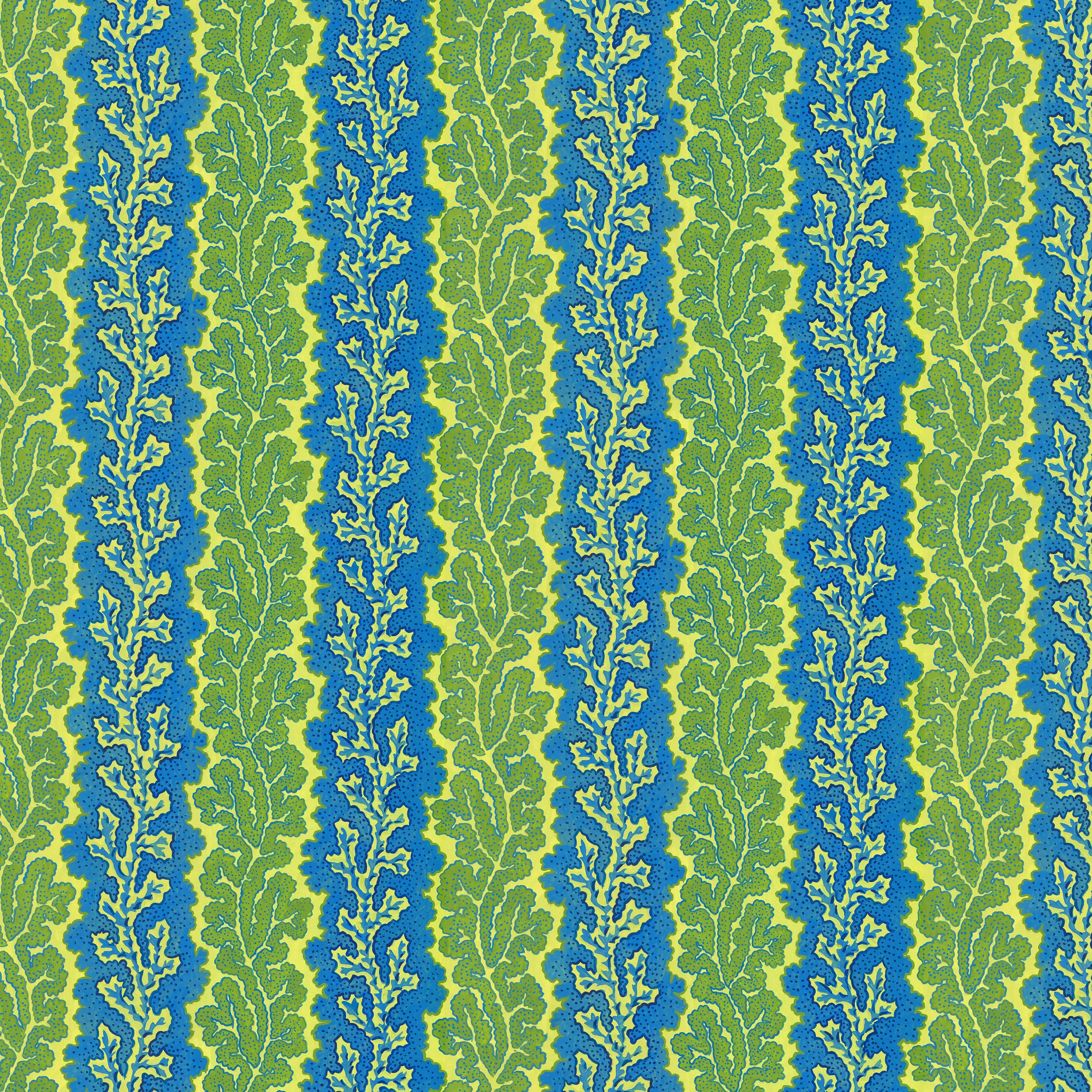 Utopia | Coral Stripe - Green by Snow Leopard Designs for FreeSpirit | PWSL152.GREEN