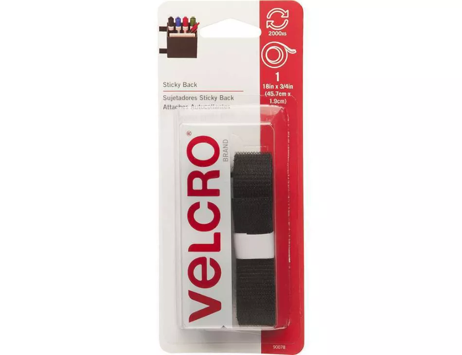Velcro Sticky Back Fastener Black
