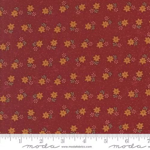 A Vintage Christmas Cactus Florals - Red