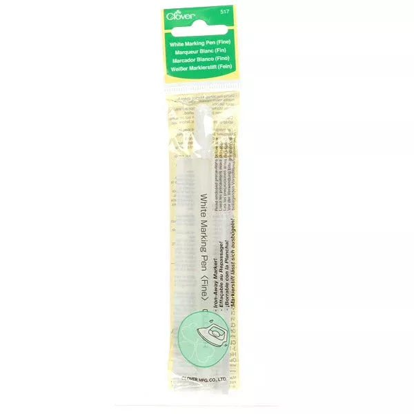 Water Soluble or Iron Off Marking Pen White