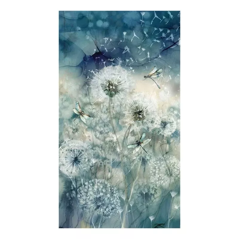 Whisper DP28700-68 Teal Panel for Northcott Fabrics