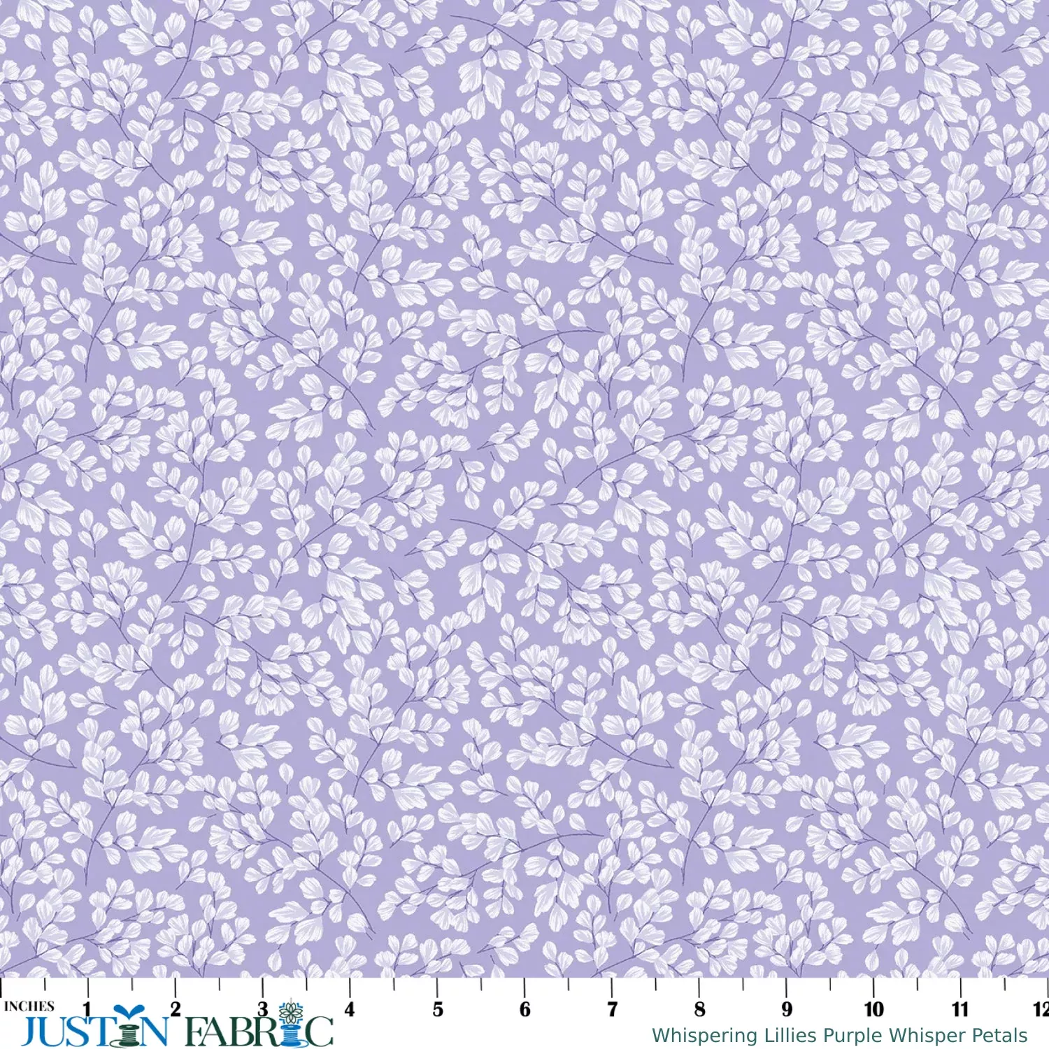 Whispering Lillies Purple Whisper Petals Yardage by Jackie Robinson | Benartex