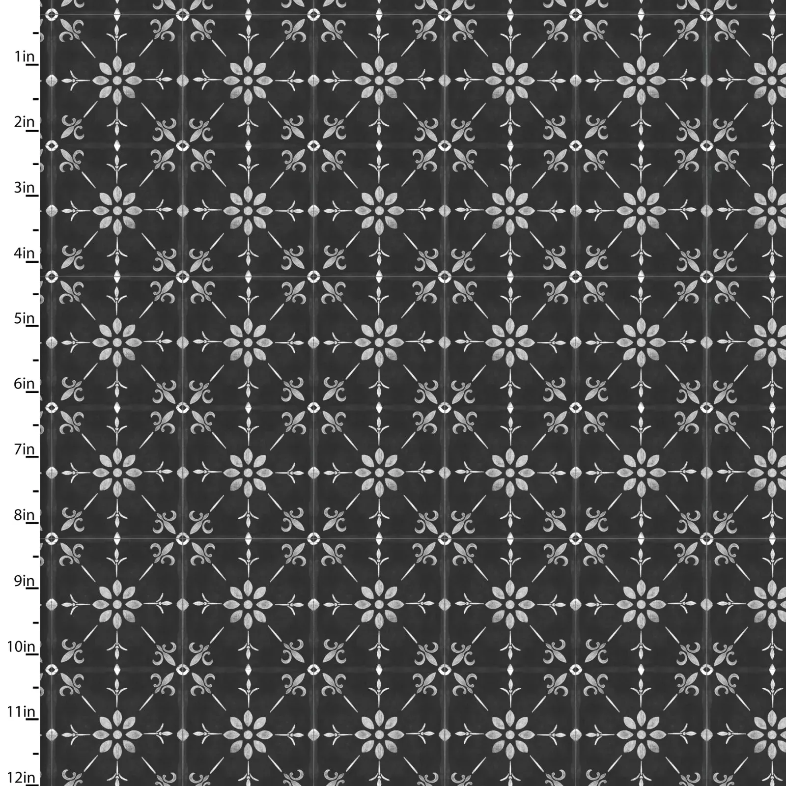 White Cottage Farm | Vintage Tile by Beth Albert for 3 Wishes Fabric | 20881-CHR