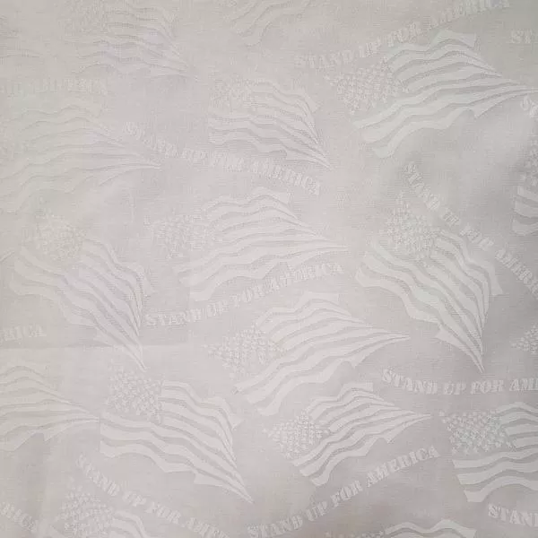 Wide Back - Stand up for America White on White