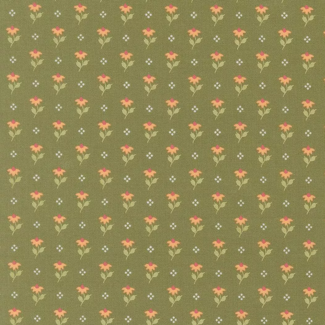 Wild Honey Bumbling Posies Fern 5252 15 by Lella Boutique for Moda. Sold in 1/2 Yard Increments