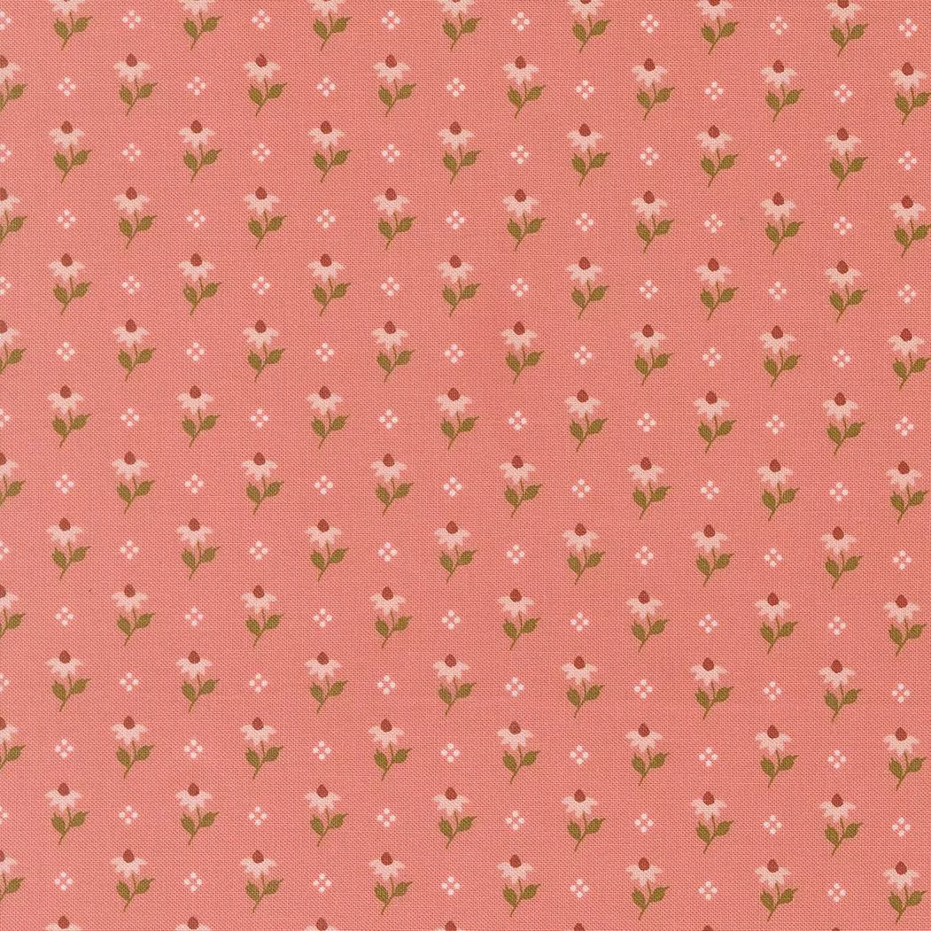 Wild Honey Bumbling Posies Rose Water 5252 13 by Lella Boutique for Moda. Sold in 1/2 Yard Increments