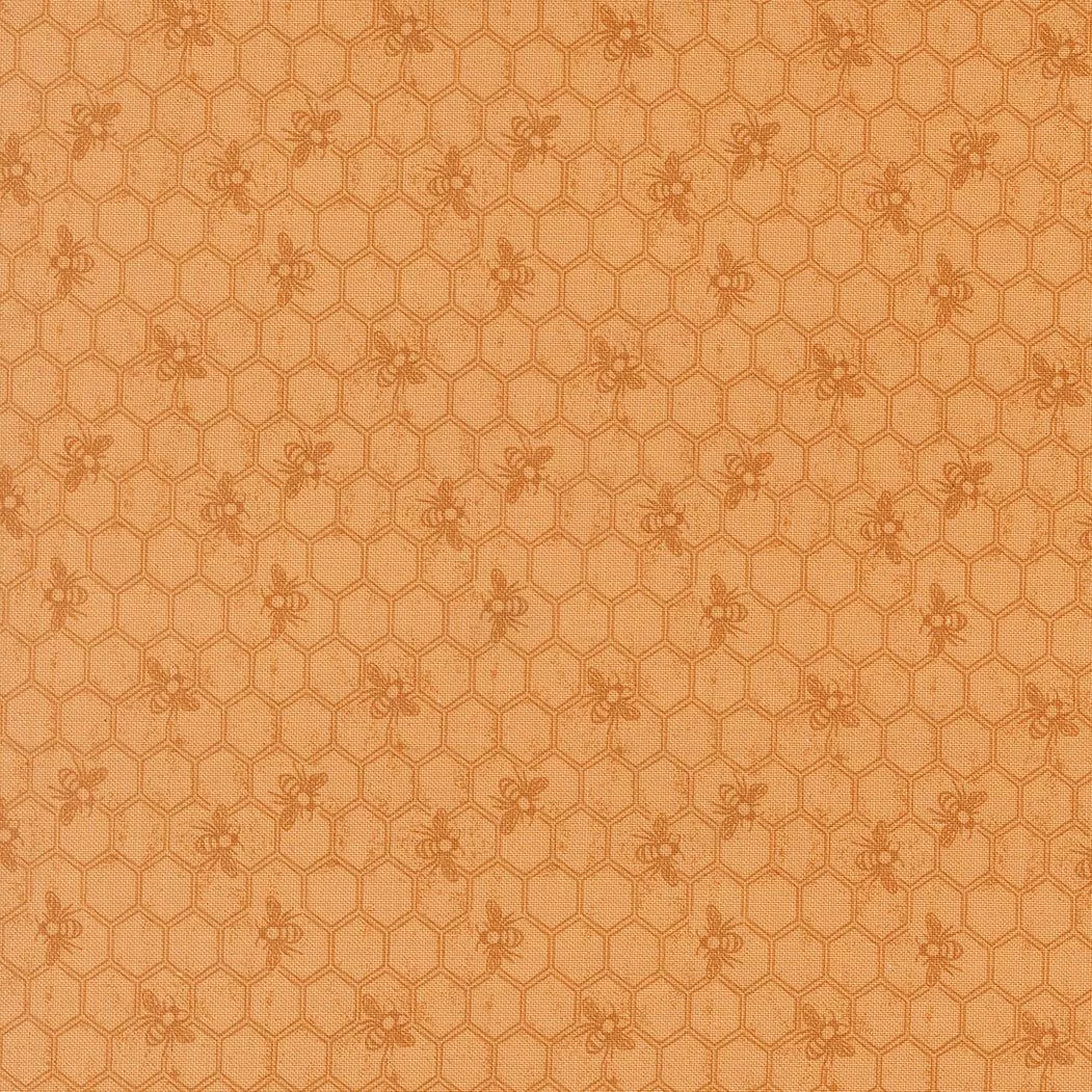Wild Honey Honeycomb Honey 5253 16 by Lella Boutique for Moda. Sold in 1/2 Yard Increments