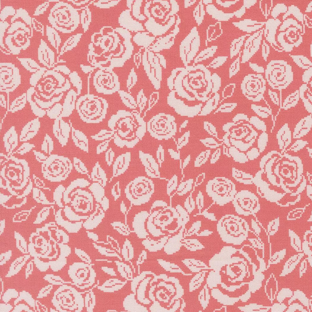 Wild Honey Monofloral Rose Water 5251 13 by Lella Boutique for Moda. Sold in 1/2 Yard Increments