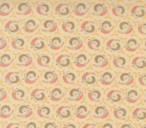 Wild Orchid Fern Fronds Vanilla Bean 2773 11 by Blackbird Designs for Moda Fabrics. Sold in 1/2 Yard Increments