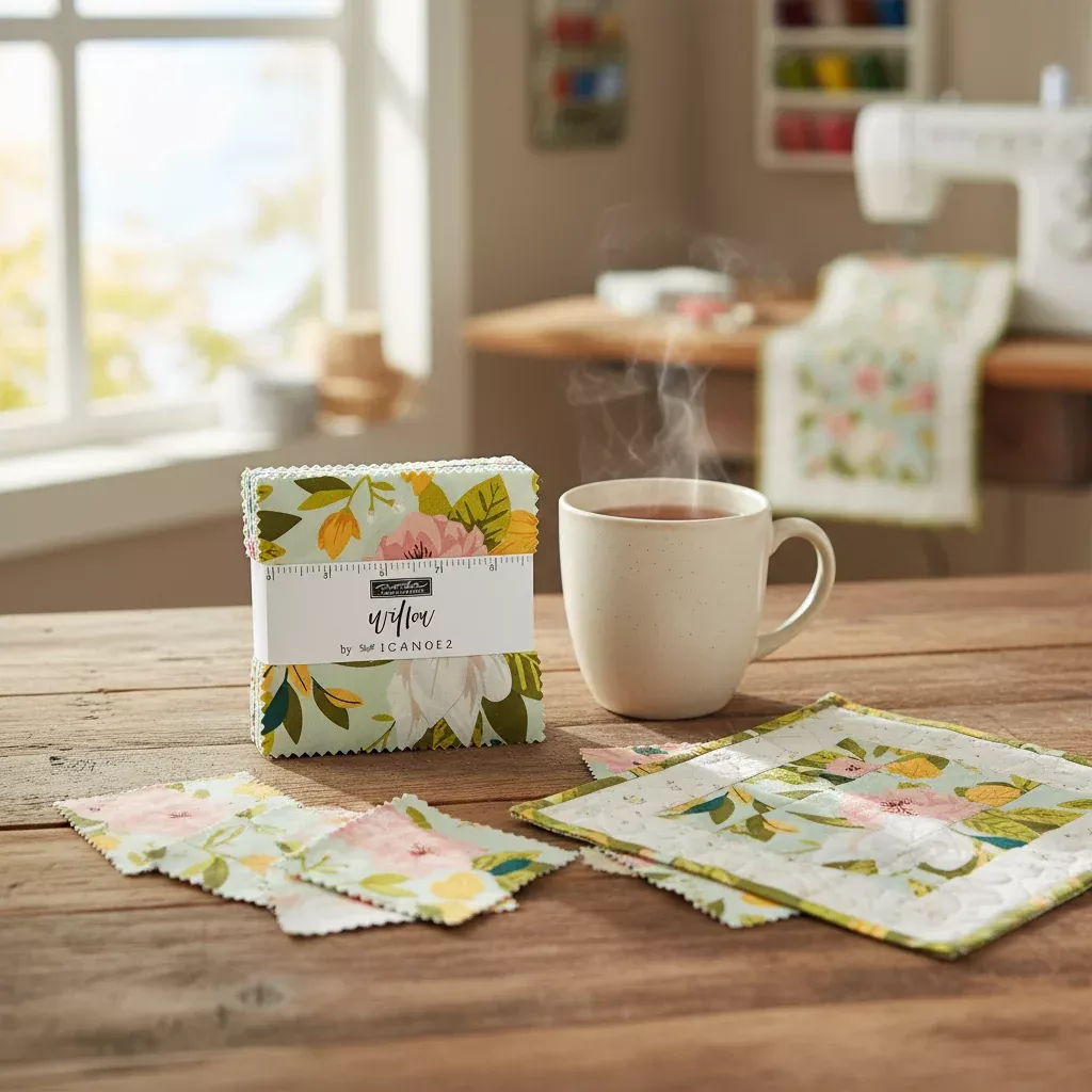 Willow Charm Pack — 42 Squares — One Canoe Two for Moda Fabrics