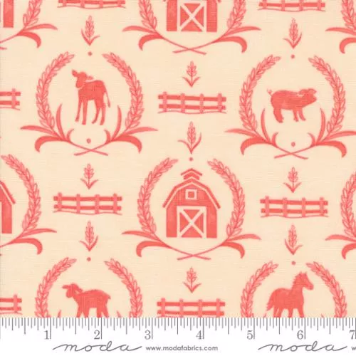 Willow's Farm -Blush Farm Yard Damask