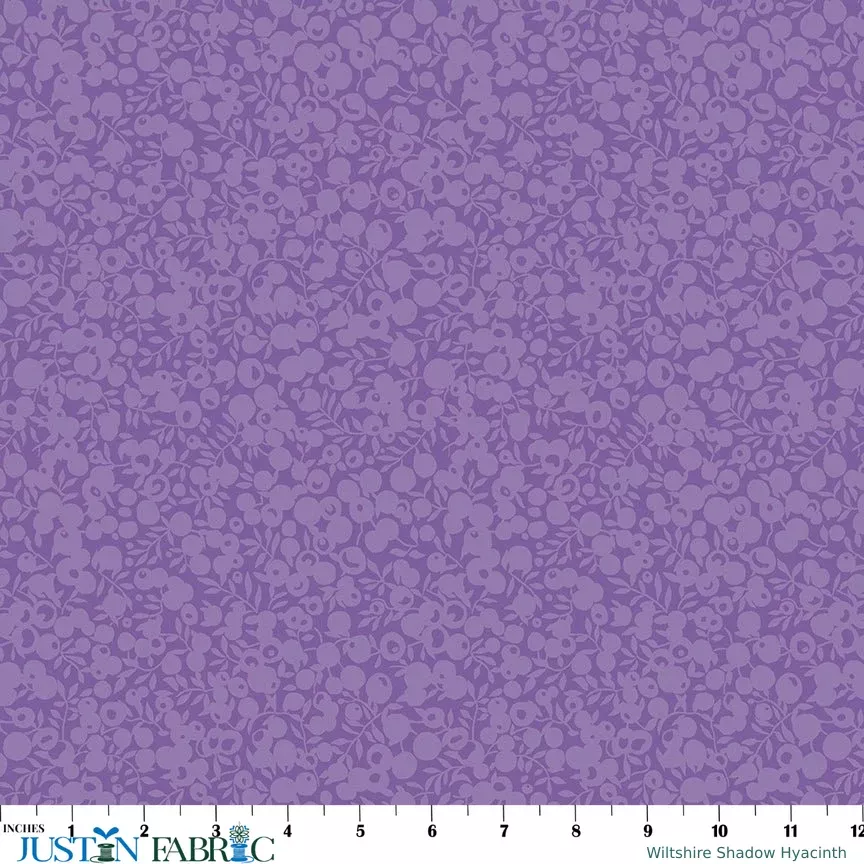 Wiltshire Shadow Hyacinth Yardage by Liberty Fabrics London | SKU: 01666531A