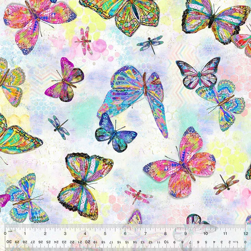Windham Fabrics Shine On Flutter Multi 54841D-1