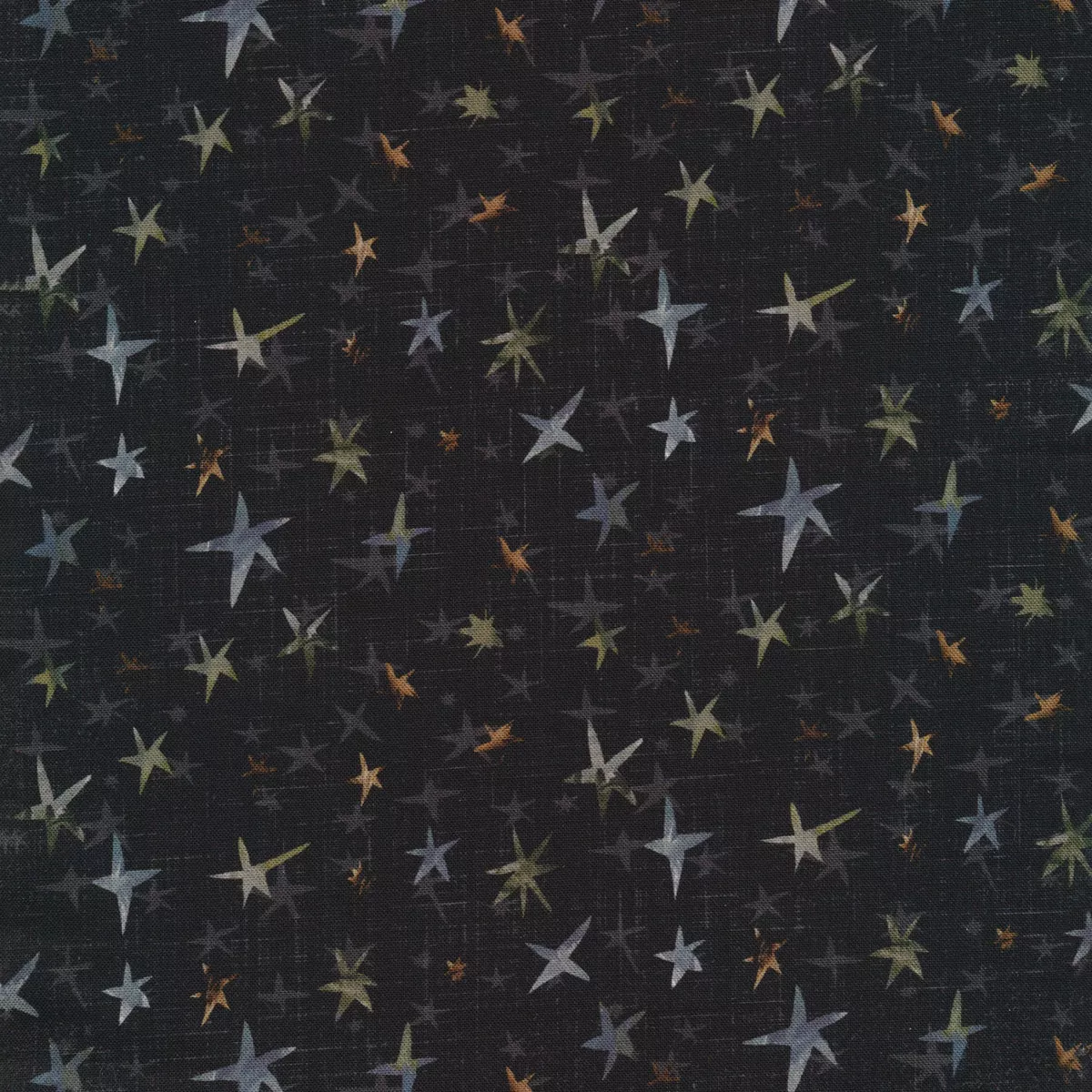 Winter Dreams 90845-99 Stars Black for FIGO Fabrics