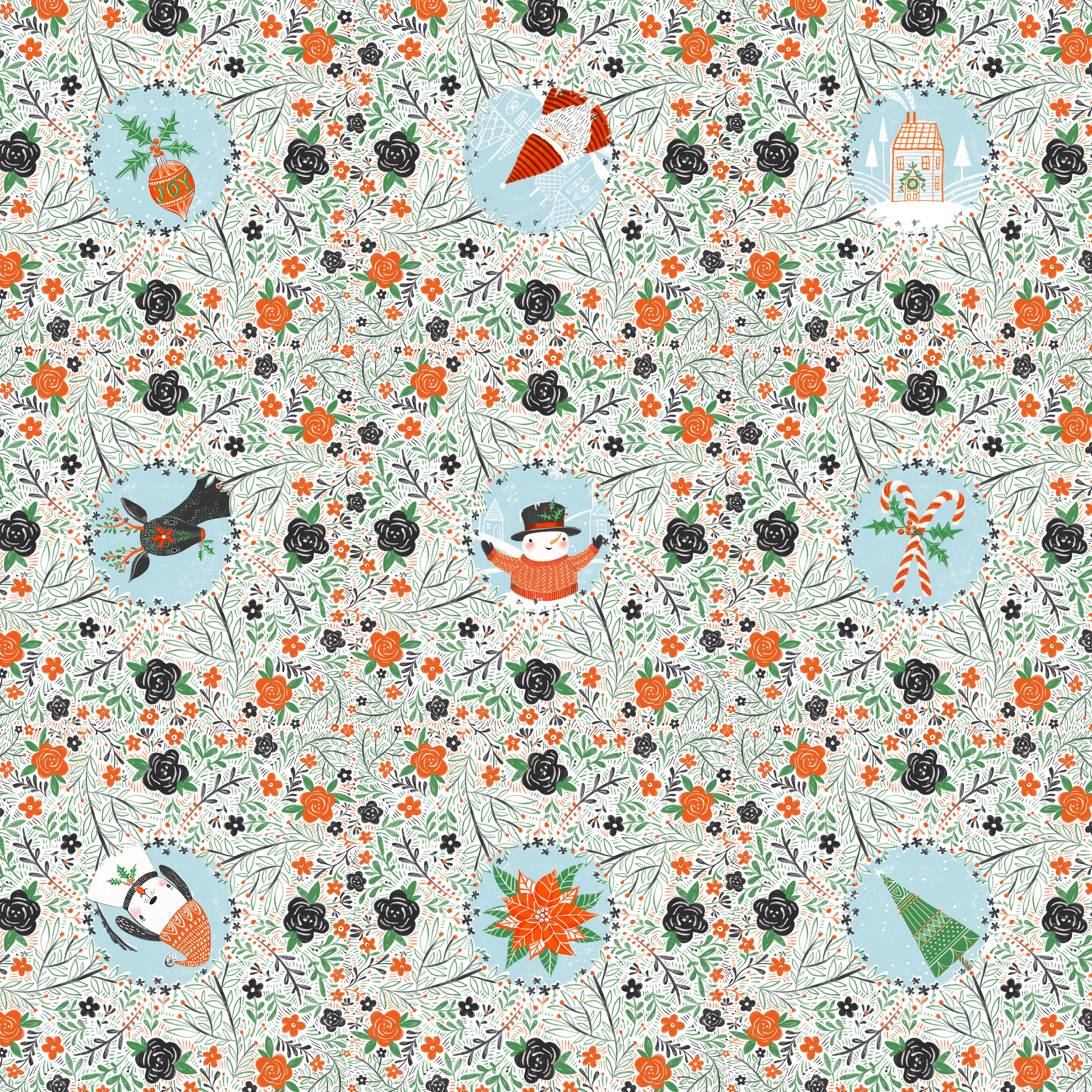 Winter Joy | All Things Christmas - White by Cori Dantini for Free Spirit