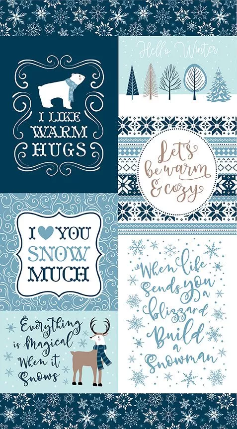 Winter Magic 24" x 43" Warm Hugs Panel