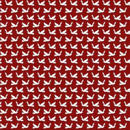 Winter Whites - Red Snow Birds