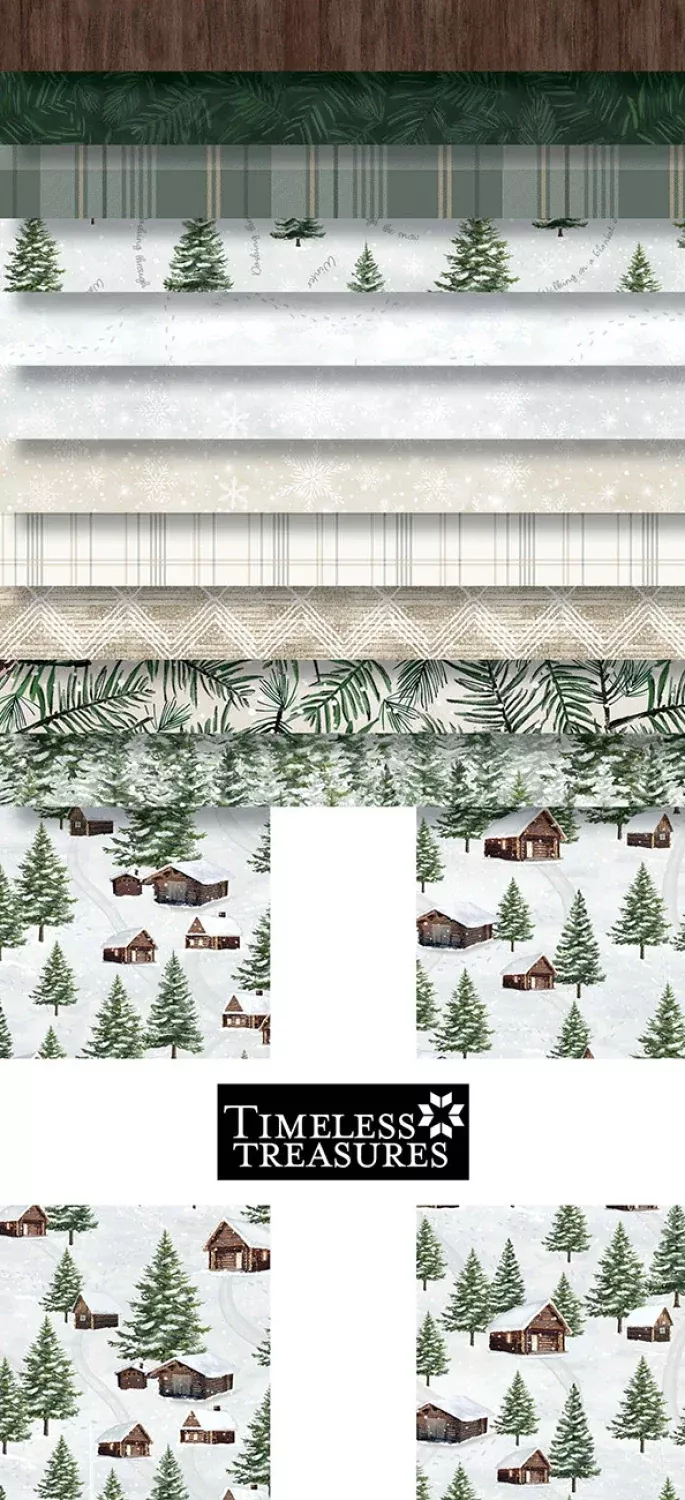 Winter Wonderland | 10" Square Pack by Katie Hennagir Designs for Timeless Treasures | 42 pcs