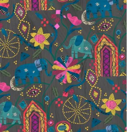 Wish - Midnight Garden of Dreams Linen Cotton