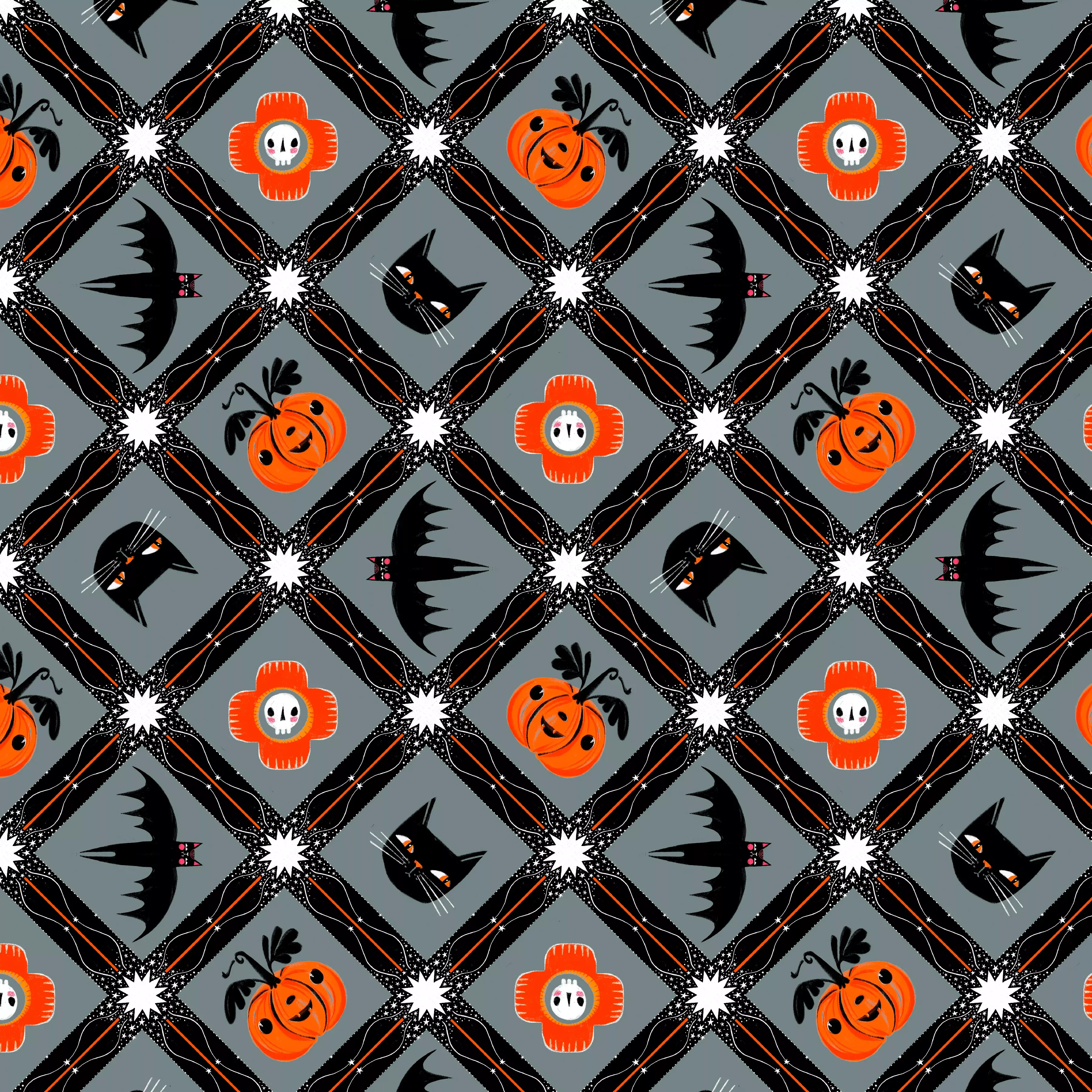 Witchy Ways | Witchy Friends - Stone by Cori Dantini for FreeSpirit Fabrics | PWCD147.XSTONE