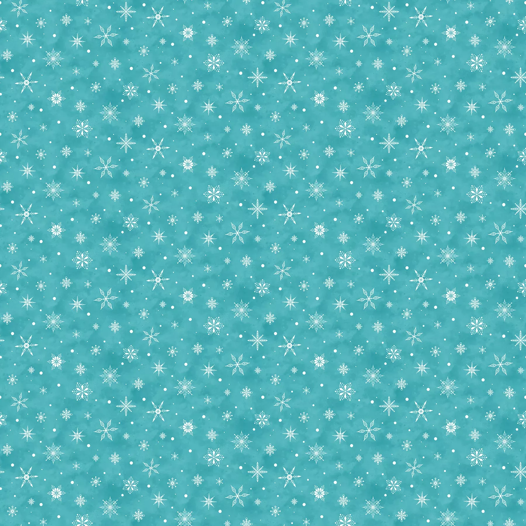 Woodland Wishes | Snowflake - Teal by Michael Zindell for Northcott | 27907-62
