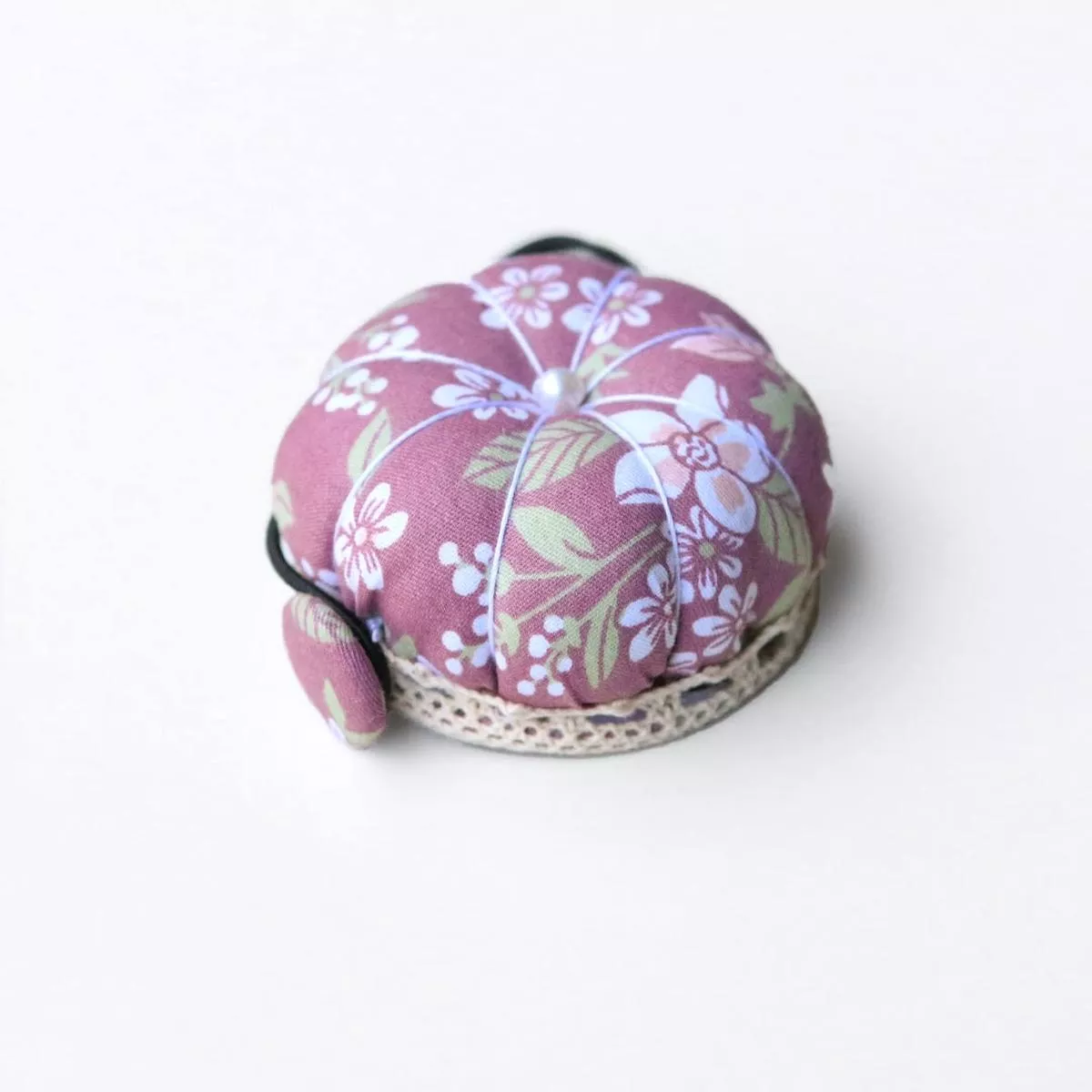 Wrist Pin Cushion – Berry Floral