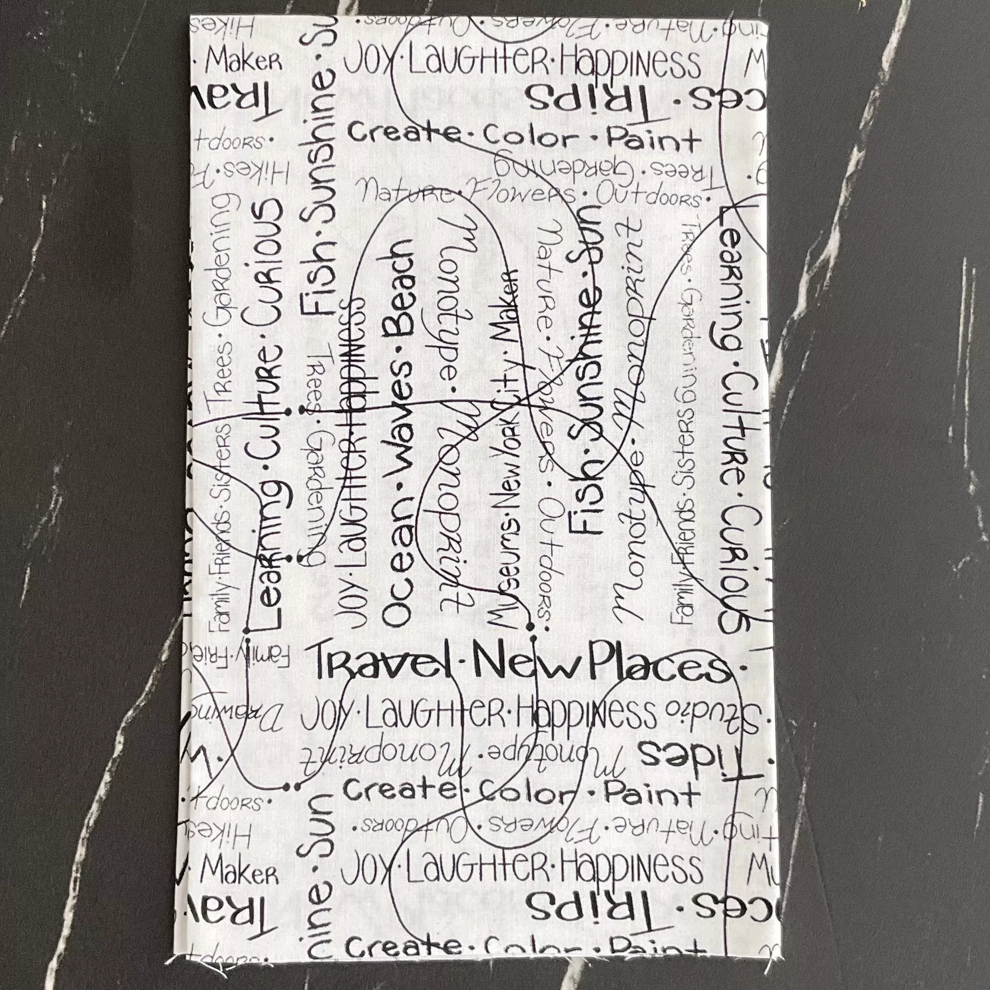 Writing on the Wall by Sarah Sczepanski Artxtiles : Going PlacesPWSS999.WHITE