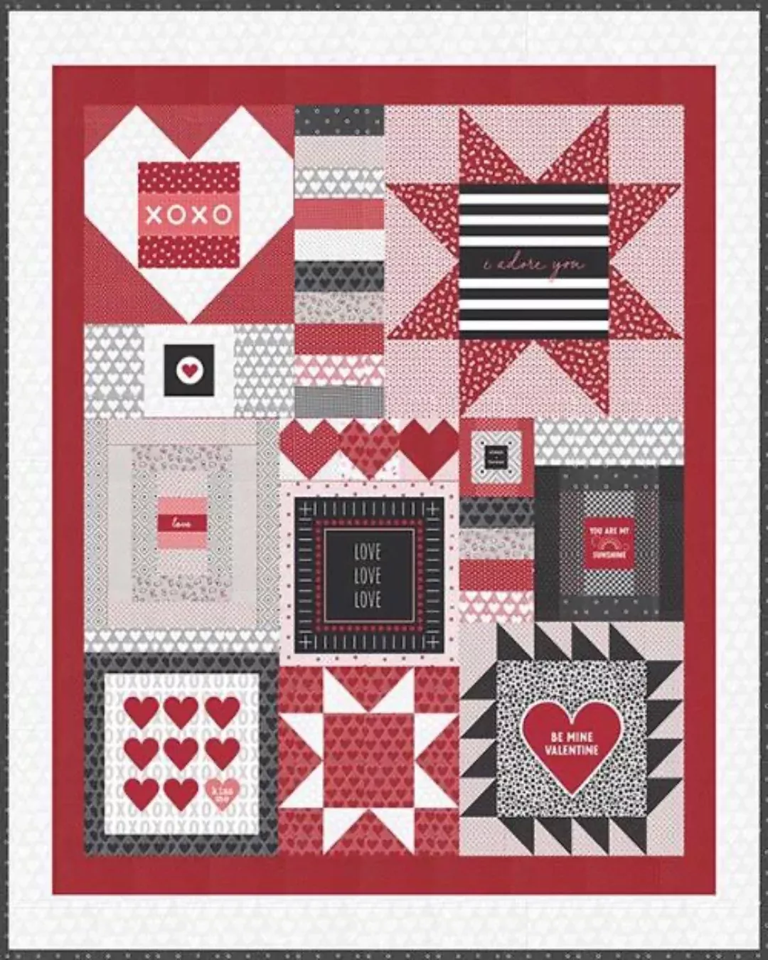 XOXO by April Rosenthal: Words to Live By Quilt Kit