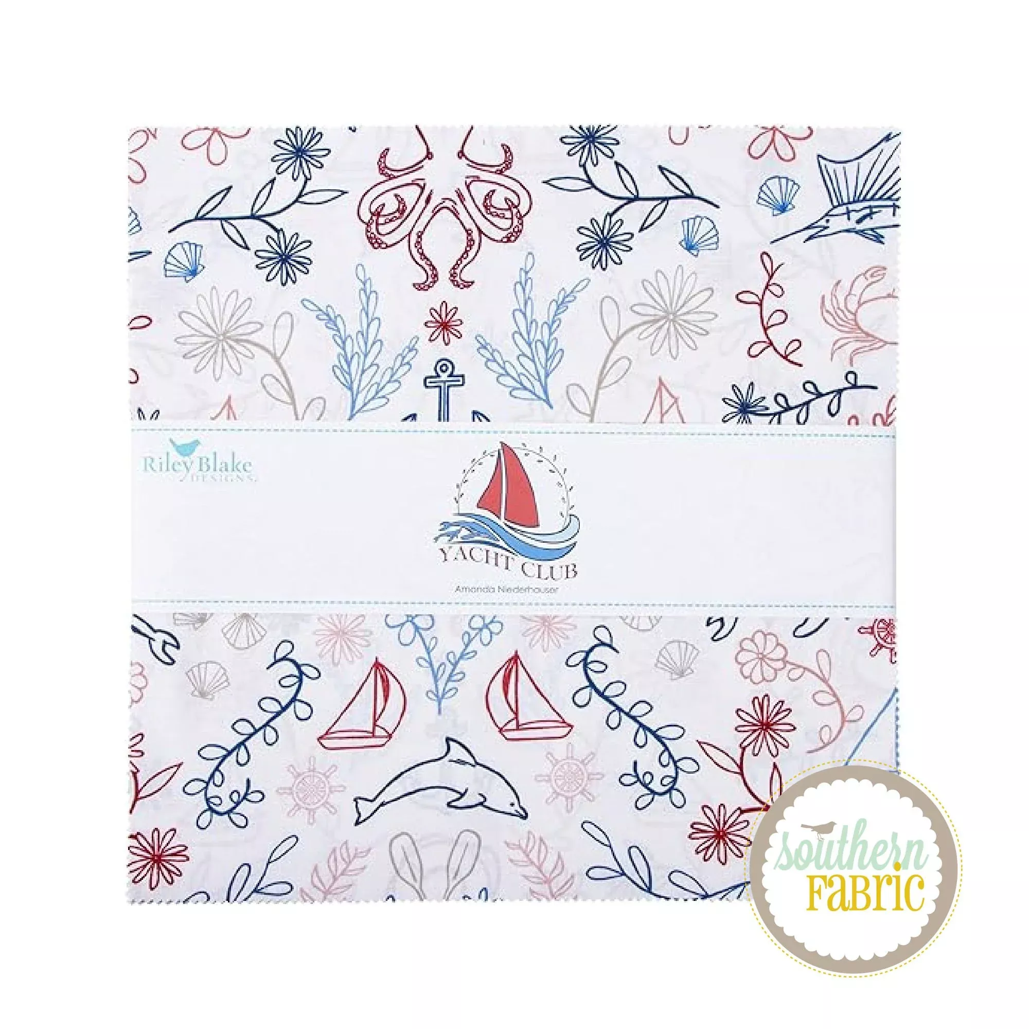 Yacht Club - Layer Cake (42 pcs) by Amanda Niederhauser for Riley Blake