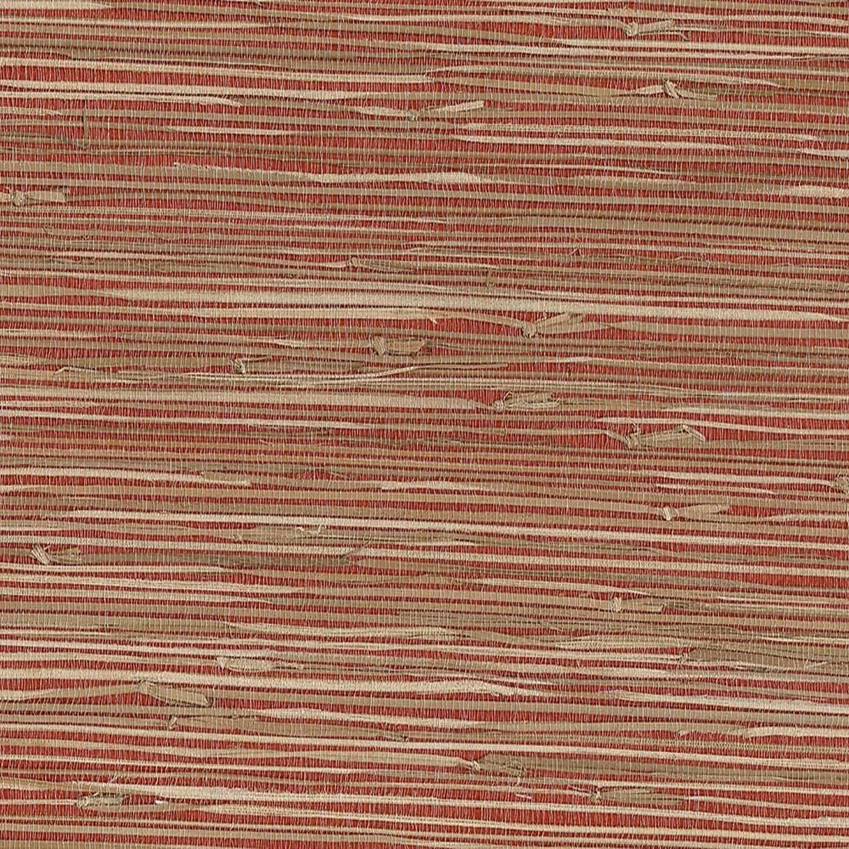 Yan Yan Red Grasscloth Wallpaper