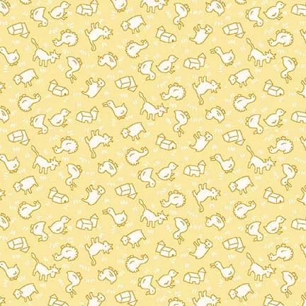 Yellow Animals Nana Mae 8 Henry Glass and Co.