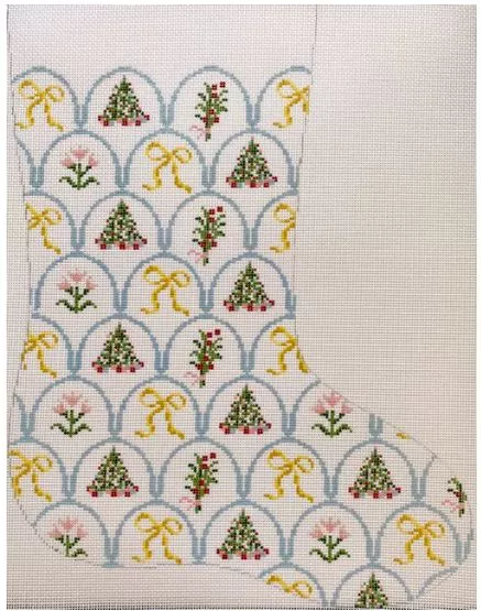 Yellow Bows Stocking