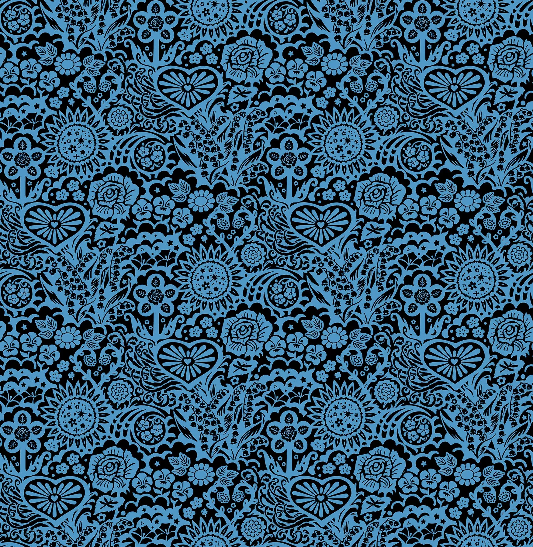 Yesterday | Big Heaven Blue Jeans by Juliana Horner for Anna Maria Textiles | AMT157-62L