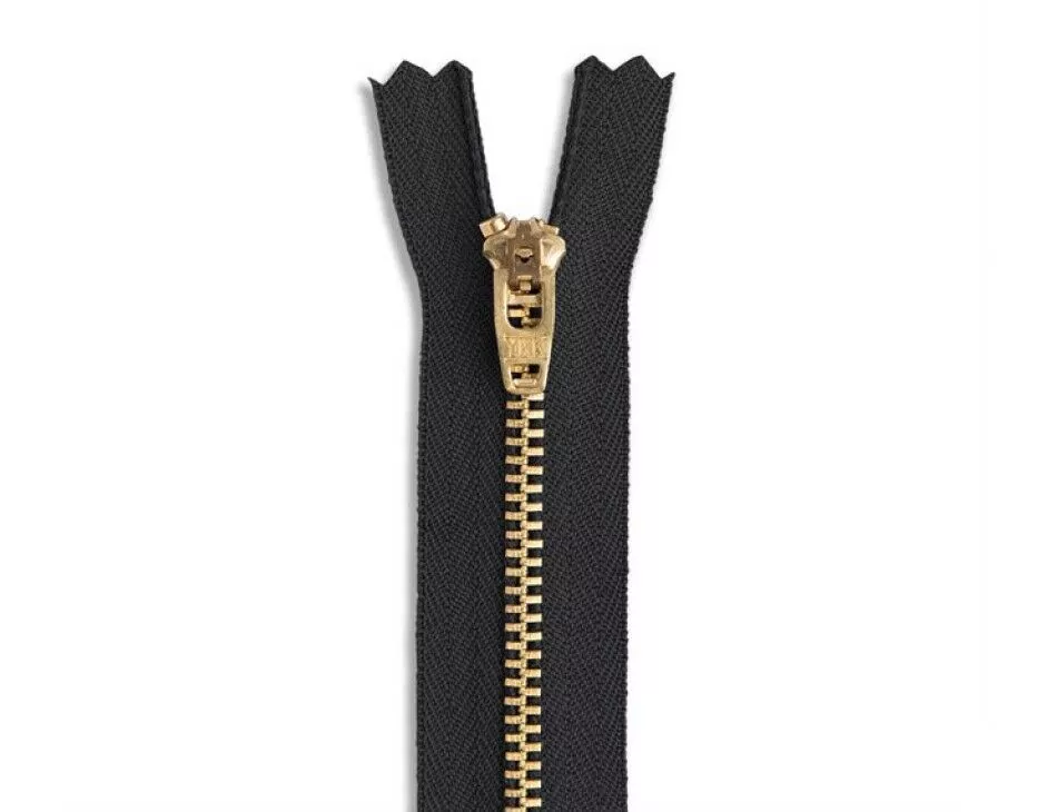 YKK Black Jean Zipper 9"
