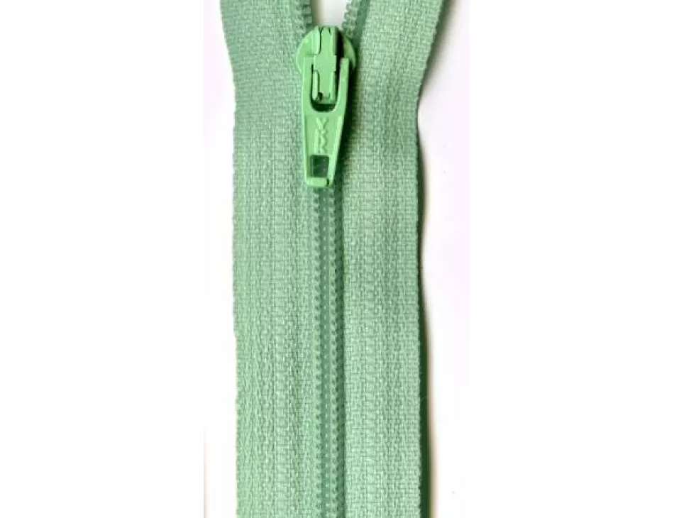 YKK Mint Green Coil Zipper 14"