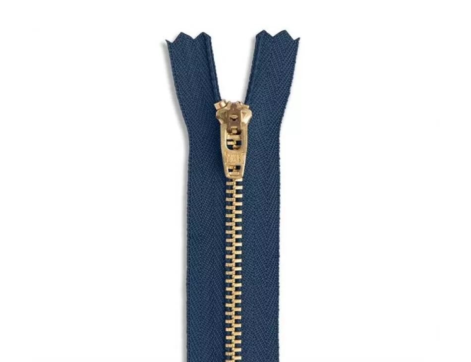 YKK Navy Jean Zipper 9"