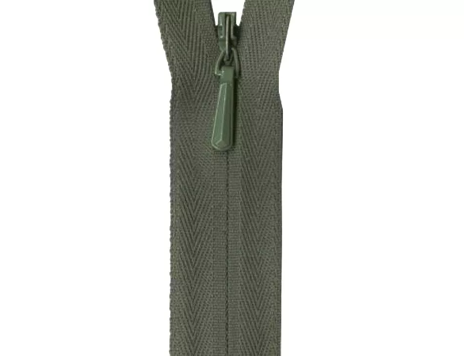 YKK Olive Invisible Zipper 14"