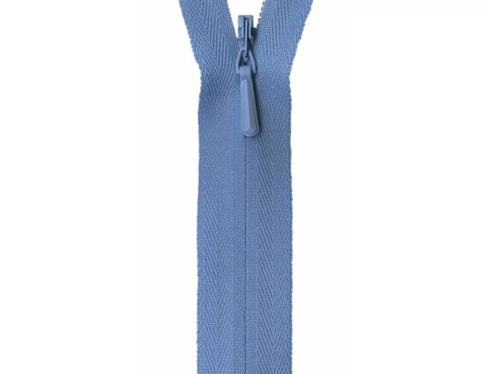 YKK Sky Blue Invisible Zipper 9"