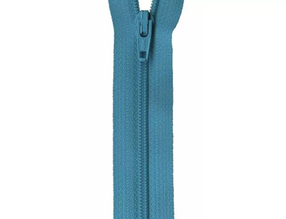 YKK Turquoise Coil Zipper 22"