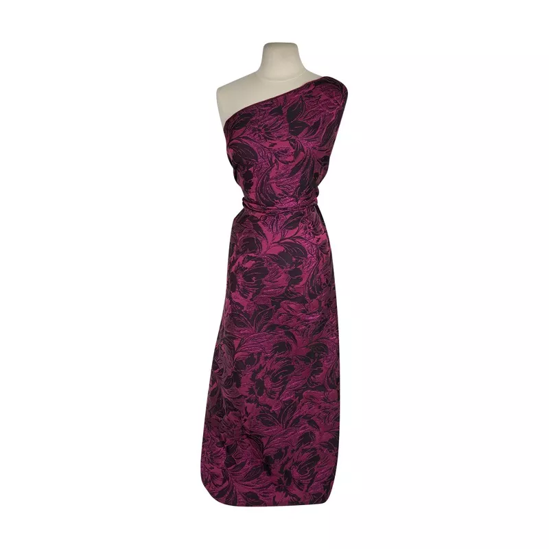 YUE FLORAL METALLIC JACQUARD | 27319 MAUVE