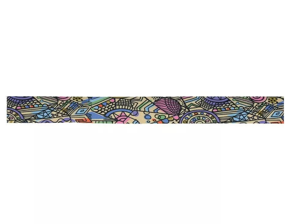 Zentangle Bias Tape Beige/Multi