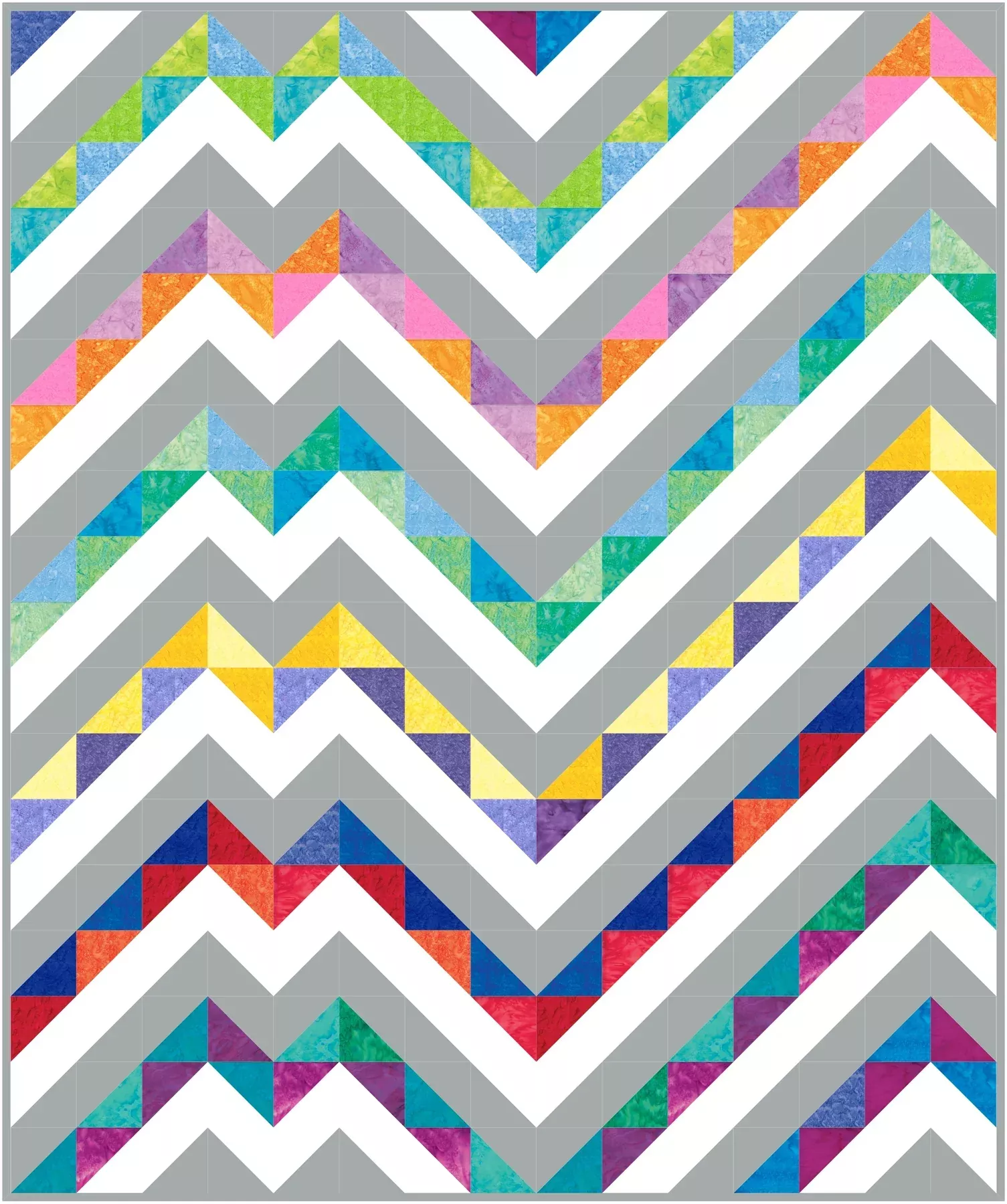 Zig Snap Quilt Pattern by Gourmet Quilter