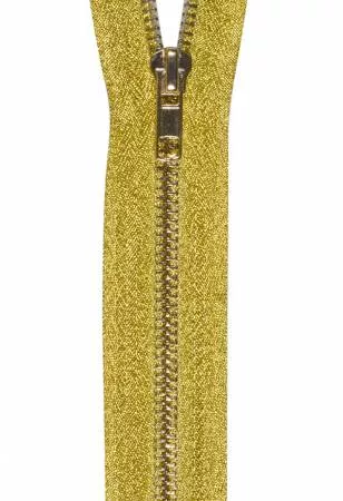 Zipper Metallic 30cm Gold