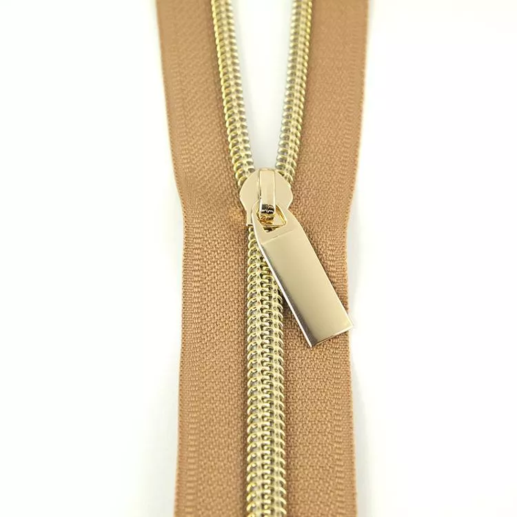 Zipper Natural/Gold 9 Pull/3yds ZBY5C27 Sallie Tomato