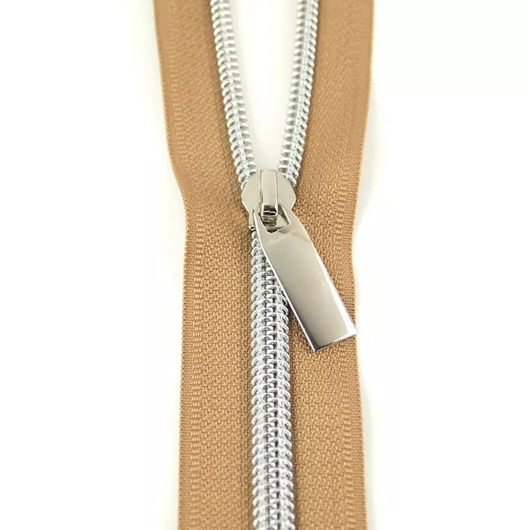 Zipper Natural Nickel 9 Pulls/3yds ZBY5C26 Sallie Tomato