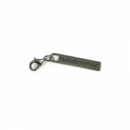 Zipper Pull Handcrafted In Gunmetal