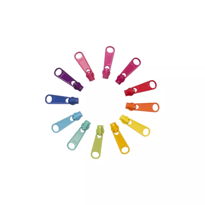 Zipper Pull Set - Brights - 12 Count